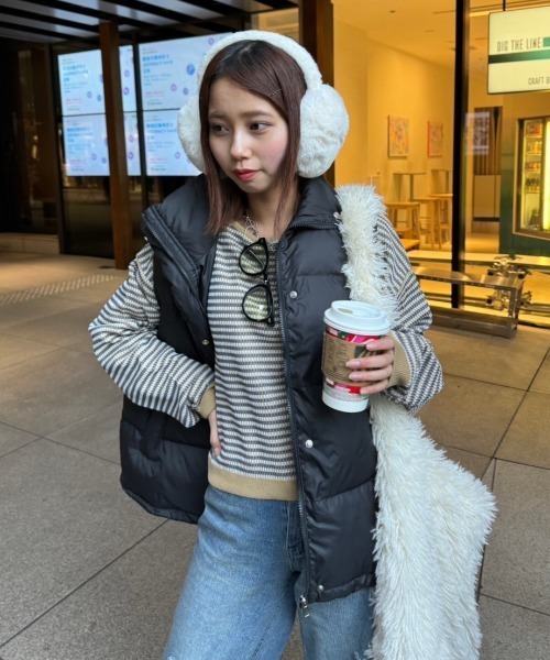 nemne store(ネンネストア)の「【低身長サイズあり】柄ジャガードショートニットトップス(ニット/セーター・レディース・ブラック/レッド/ブルー・SMALL/MEDIUM)」の15枚目の写真