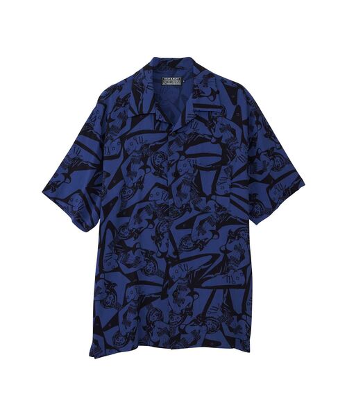 HYSTERIC GLAMOUR オープンカラーシャツ ヒスガール L HYSTERIC GLAMOUR｜TROPIC CHANNEL柄 オープンカラーシャツ