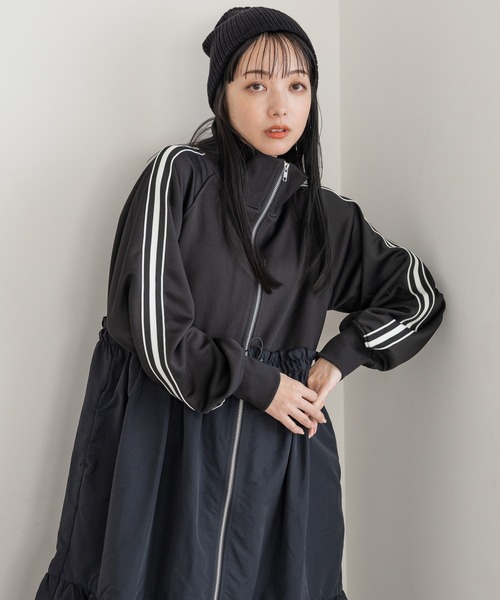 セール】トラックドッキングワンピース 996689（ワンピース）｜LOWRYS