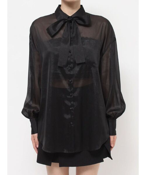 EATME（イートミー）の「フリルオーバーシャツ（シャツ/ブラウス・レディース・ブラック/グレー/イエロー・FREE）」の14枚目の写真