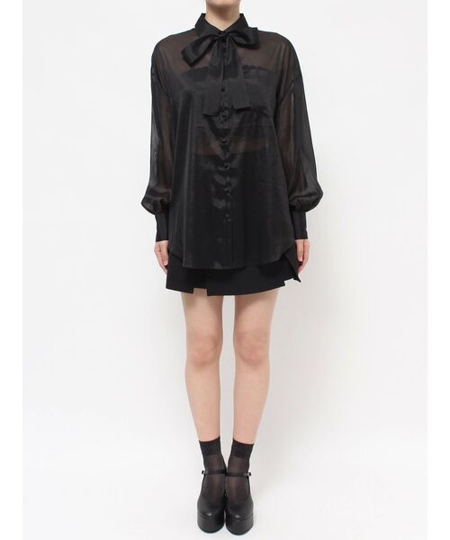 EATME（イートミー）の「フリルオーバーシャツ（シャツ/ブラウス・レディース・ブラック/グレー/イエロー・FREE）」の21枚目の写真