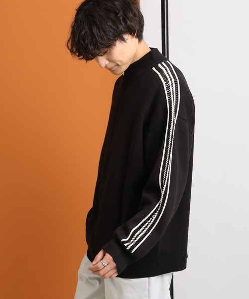 RAGEBLUE（レイジブルー）の「サイドライン/ハイネックドライバーズニット/トラックジャケット（カーディガン/ボレロ・メンズ・ホワイト/レッド/パープル/ブラック・MEDIUM/LARGE）」の10枚目の写真