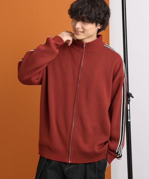 RAGEBLUE（レイジブルー）の「サイドライン/ハイネックドライバーズニット/トラックジャケット（カーディガン/ボレロ・メンズ・ホワイト/レッド/パープル/ブラック・MEDIUM/LARGE）」の15枚目の写真