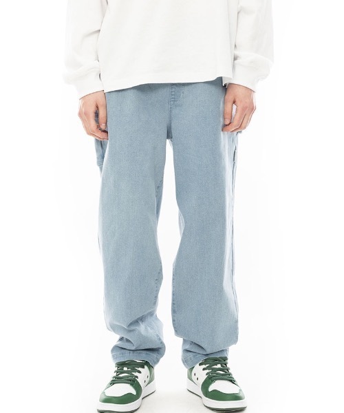 ELEMENT(エレメント)の「ELEMENT メンズ SHOD PANTS W_9 デニムパンツ/エレメントリラックスワイドフィットペインターデニムパンツ(デニムパンツ・メンズ・ライトブルー/インディゴブルー/ブルー系その他・LARGE/X-LARGE/MEDIUM)」の5枚目の写真