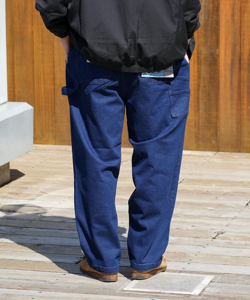 ELEMENT(エレメント)の「ELEMENT メンズ SHOD PANTS W_9 デニムパンツ/エレメントリラックスワイドフィットペインターデニムパンツ(デニムパンツ・メンズ・ライトブルー/インディゴブルー/ブルー系その他・LARGE/X-LARGE/MEDIUM)」の11枚目の写真