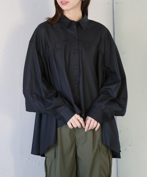 SETUP7(セットアップセブン)の「【SETUP7】classical drape blouse ドレープフレアーブラウス シャツ trc(シャツ/ブラウス・レディース・オフホワイト/ブラック・FREE)」の21枚目の写真