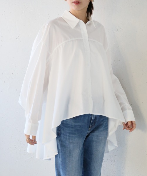 SETUP7(セットアップセブン)の「【SETUP7】classical drape blouse ドレープフレアーブラウス シャツ trc(シャツ/ブラウス・レディース・オフホワイト/ブラック・FREE)」の17枚目の写真