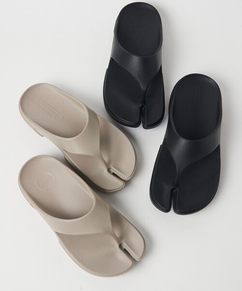 PAES(ペイズ)の「<PAES>FLIPFLOP タビサンダル(サンダル・レディース・モカ/ブラック/ホワイト/ベージュ・36/37/35)」の12枚目の写真