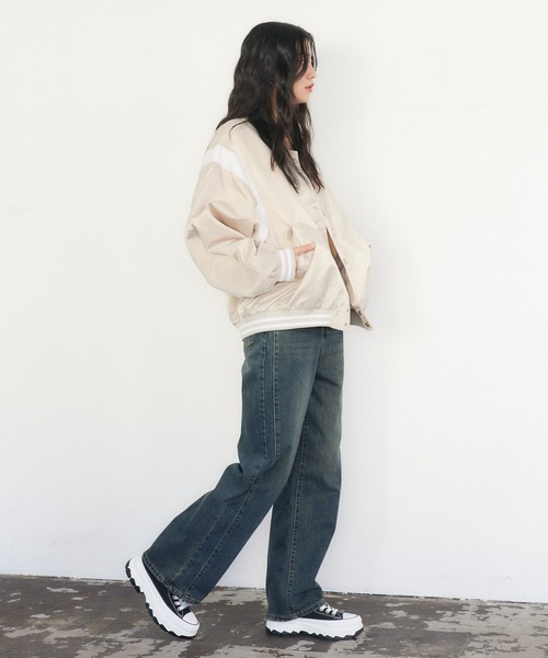 ENVYM(アンビー)の「サイドラインストレートデニム(デニムパンツ・レディース・ブルー/ネイビー・SMALL/MEDIUM)」の18枚目の写真
