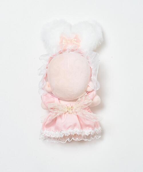 WEGO(ウィゴー)の「WEGO/ぬいウサミミフリルワンピース【10cm用】(フィギュア・レディース・ライトパープル/ライトピンク・FREE)」の2枚目の写真