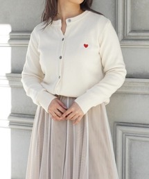 Chouchour | 【chouchour/シュシュール】ハート刺繍ニットカーディガン(カーディガン/ボレロ)