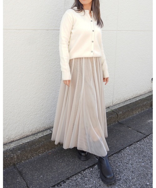 Chouchour（シュシュール）の「【chouchour/シュシュール】ハート刺繍ニットカーディガン（カーディガン/ボレロ・レディース・アイボリー/ピンク/ネイビー・FREE）」の4枚目の写真