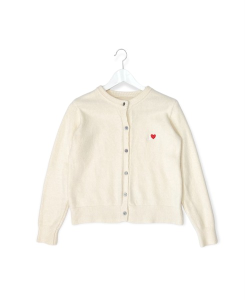 Chouchour（シュシュール）の「【chouchour/シュシュール】ハート刺繍ニットカーディガン（カーディガン/ボレロ・レディース・アイボリー/ピンク/ネイビー・FREE）」の7枚目の写真