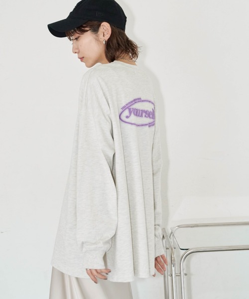 Auntie Rosa Holiday（アンティローザホリデー）の「ネオンロゴプリントロンT（Tシャツ/カットソー・レディース・ネイビー/ナチュラル/オフホワイト・FREE）」の8枚目の写真