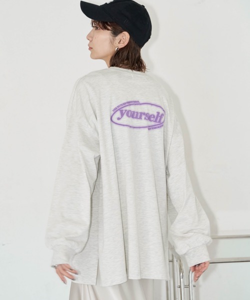 Auntie Rosa Holiday（アンティローザホリデー）の「ネオンロゴプリントロンT（Tシャツ/カットソー・レディース・ネイビー/ナチュラル/オフホワイト・FREE）」の9枚目の写真