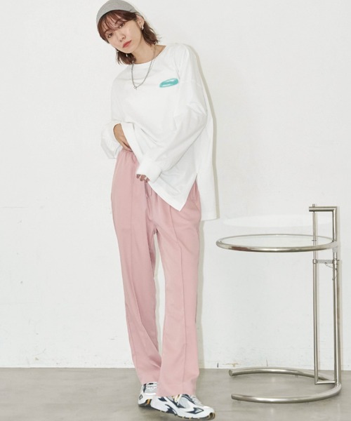 Auntie Rosa Holiday（アンティローザホリデー）の「ネオンロゴプリントロンT（Tシャツ/カットソー・レディース・ネイビー/ナチュラル/オフホワイト・FREE）」の22枚目の写真