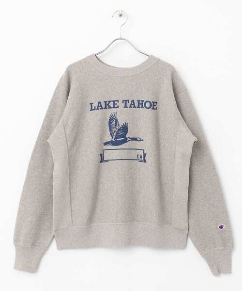 Champion(チャンピオン)の「Champion RW Crew Neck Sweat Z013(スウェット・メンズ・ブラック/グレー/グリーン/ネイビー・LARGE/MEDIUM)」の9枚目の写真
