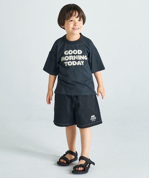 FOV(フォブ)の「フォブ GOODMORNING Tシャツ(Tシャツ/カットソー・キッズ・グレイッシュベージュ/ブラック/ベージュ系その他・M/L/XL/S)」の4枚目の写真