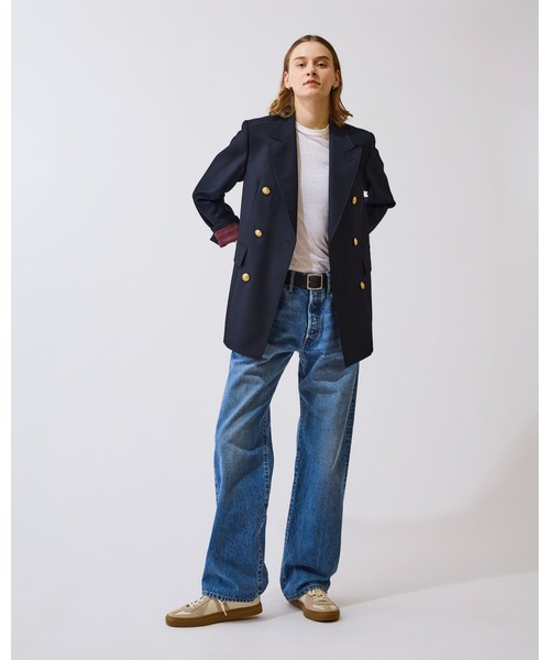 THE SHINZONE(ザ シンゾーン)の「THE SHINZONE LEEFER JACKET 24SMSJK03(テーラードジャケット・レディース・ネイビー・34)」の2枚目の写真