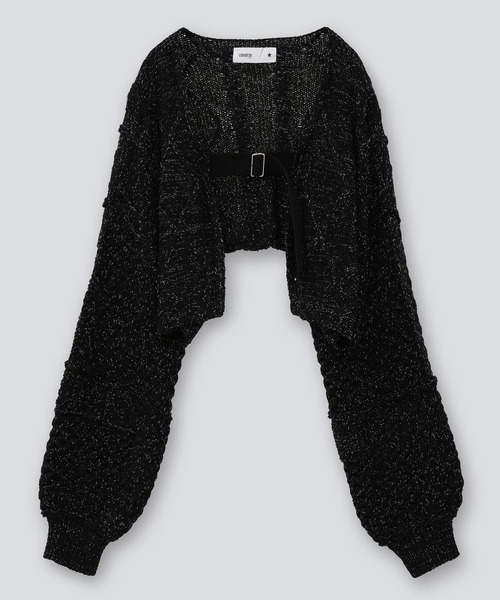 CONVERSE TOKYO(コンバーストウキョウ)の「GLITTER KNIT BOLERO(カーディガン/ボレロ・レディース・キナリ/ブラック・FREE)」の11枚目の写真