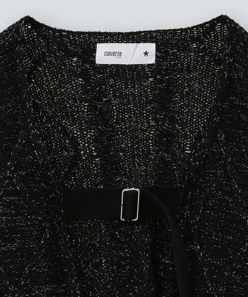 CONVERSE TOKYO(コンバーストウキョウ)の「GLITTER KNIT BOLERO(カーディガン/ボレロ・レディース・キナリ/ブラック・FREE)」の13枚目の写真
