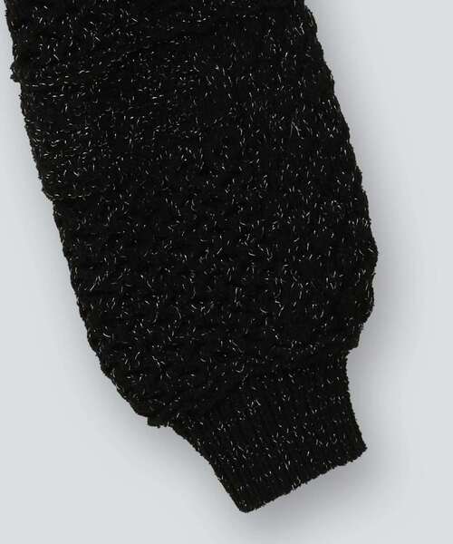 CONVERSE TOKYO(コンバーストウキョウ)の「GLITTER KNIT BOLERO(カーディガン/ボレロ・レディース・キナリ/ブラック・FREE)」の14枚目の写真