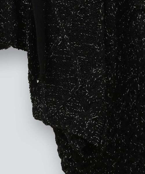 CONVERSE TOKYO(コンバーストウキョウ)の「GLITTER KNIT BOLERO(カーディガン/ボレロ・レディース・キナリ/ブラック・FREE)」の15枚目の写真