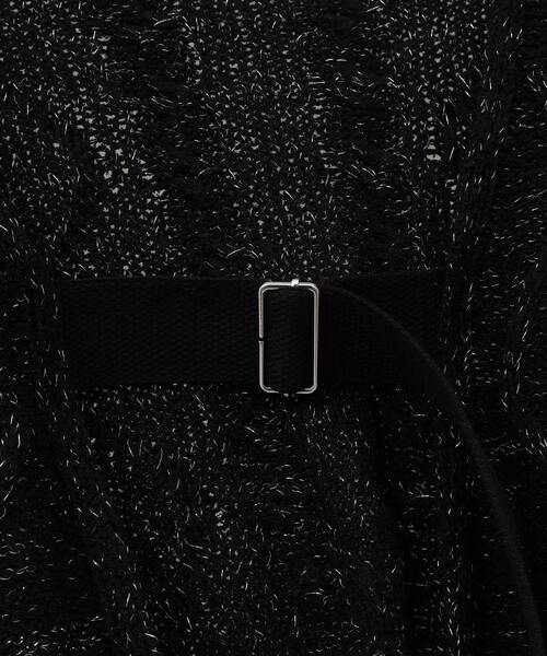 CONVERSE TOKYO(コンバーストウキョウ)の「GLITTER KNIT BOLERO(カーディガン/ボレロ・レディース・キナリ/ブラック・FREE)」の16枚目の写真