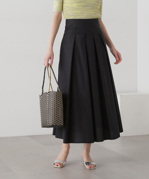 N.(N. Natural Beauty Basic)(エヌエヌナチュラルビューティーベーシック)の「◆【S Size Line】切替ポプリンロングスカート(スカート・レディース・クリーム/イエロー/ブラック・SMALL/MEDIUM)」の14枚目の写真