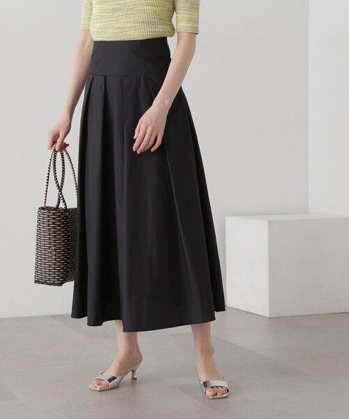 N.(N. Natural Beauty Basic)(エヌエヌナチュラルビューティーベーシック)の「◆【S Size Line】切替ポプリンロングスカート(スカート・レディース・クリーム/イエロー/ブラック・SMALL/MEDIUM)」の15枚目の写真