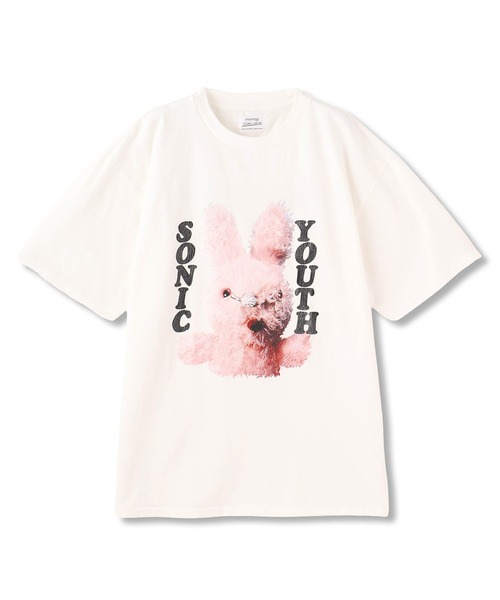 Insonnia PROJECTS（インソニアプロジェクト）の「Insonnia Projects インソニアプロジェクト / SONIC YOUTH MK BUNNY TEE / ソニックユースエムケーバニーティー ビッグシルエットプリントTシャツ バンドT / IP-SY-002（Tシャツ/カットソー・メンズ・ホワイト/ブラック・1/2/3）」の3枚目の写真