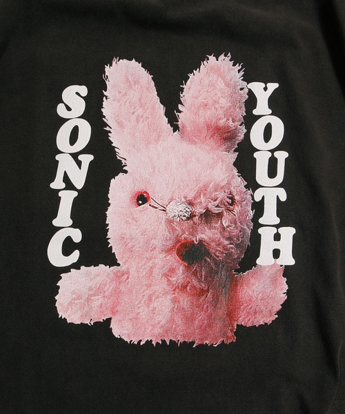 Insonnia PROJECTS（インソニアプロジェクト）の「Insonnia Projects インソニアプロジェクト / SONIC YOUTH MK BUNNY TEE / ソニックユースエムケーバニーティー ビッグシルエットプリントTシャツ バンドT / IP-SY-002（Tシャツ/カットソー・メンズ・ホワイト/ブラック・1/2/3）」の21枚目の写真