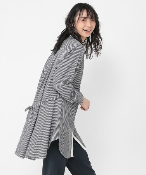 セール】《ウタオ》ビブヨークストライプシャツ（シャツ