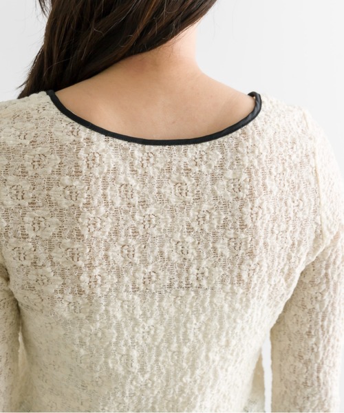 OLIVE des OLIVE(オリーブデオリーブ)の「【WEB限定カラー有】シアインナー 1041060580(Tシャツ/カットソー・レディース・オフホワイト/ブラック/アイボリー/ブラック系その他・FREE)」の8枚目の写真