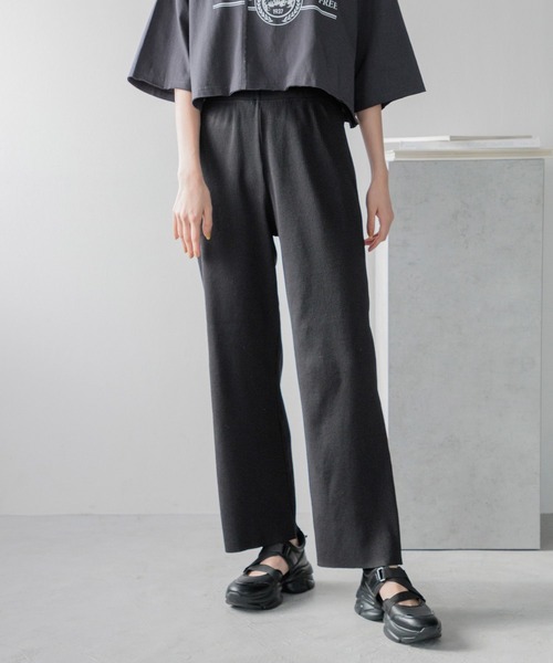 LOWRYS FARM(ローリーズファーム)の「カットイージーパンツ 110327(その他パンツ・レディース・ブラック/アイボリー/ベージュ・FREE)」の3枚目の写真