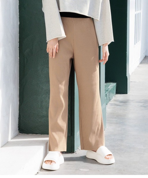 LOWRYS FARM(ローリーズファーム)の「カットイージーパンツ 110327(その他パンツ・レディース・ブラック/アイボリー/ベージュ・FREE)」の4枚目の写真