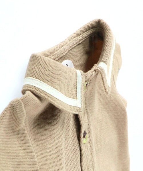 BRANSHES（ブランシェス）の「鹿の子半袖カバーオール（ロンパース・キッズ・ブラック/ベージュ・80/70）」の4枚目の写真