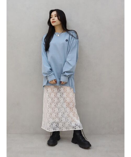 EVRIS（エヴリス）の「レースロングスカート（スカート・レディース・ブラック/ブルー/ホワイト・FREE）」の12枚目の写真