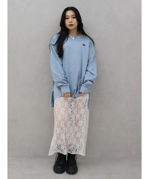 EVRIS（エヴリス）の「レースロングスカート（スカート・レディース・ブラック/ブルー/ホワイト・FREE）」の11枚目の写真