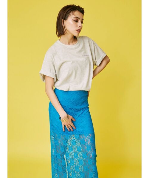 EVRIS（エヴリス）の「レースロングスカート（スカート・レディース・ブラック/ブルー/ホワイト・FREE）」の9枚目の写真