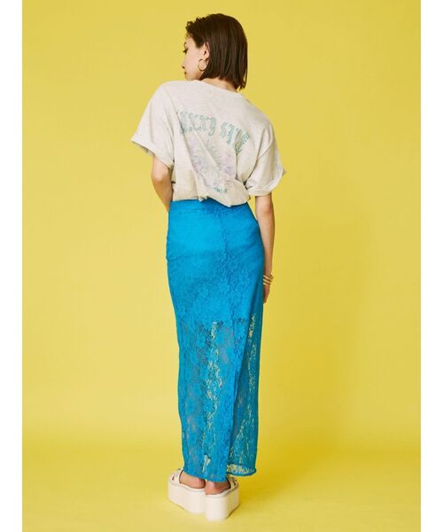 EVRIS（エヴリス）の「レースロングスカート（スカート・レディース・ブラック/ブルー/ホワイト・FREE）」の7枚目の写真