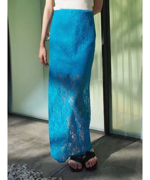 EVRIS（エヴリス）の「レースロングスカート（スカート・レディース・ブラック/ブルー/ホワイト・FREE）」の18枚目の写真