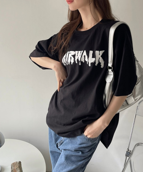 Ada.(エイダ)の「AIR WALK 半袖 バックプリント Tシャツ(Tシャツ/カットソー・レディース・ブラック/オフホワイト/ピンク・M/L)」の11枚目の写真