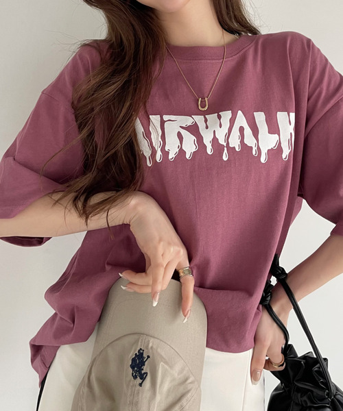 Ada.(エイダ)の「AIR WALK 半袖 バックプリント Tシャツ(Tシャツ/カットソー・レディース・ブラック/オフホワイト/ピンク・M/L)」の14枚目の写真