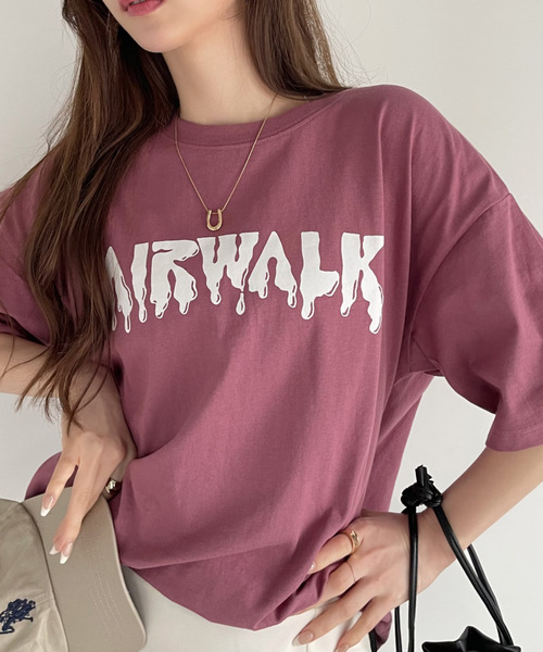 Ada.(エイダ)の「AIR WALK 半袖 バックプリント Tシャツ(Tシャツ/カットソー・レディース・ブラック/オフホワイト/ピンク・M/L)」の16枚目の写真