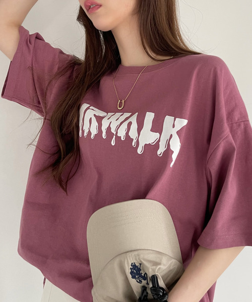 Ada.(エイダ)の「AIR WALK 半袖 バックプリント Tシャツ(Tシャツ/カットソー・レディース・ブラック/オフホワイト/ピンク・M/L)」の17枚目の写真