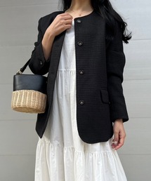 MODE ROBE（モードローブ）の「ツイードジャケット（ノーカラージャケット）」