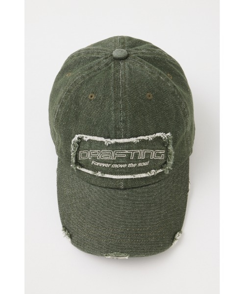 MOUSSY(マウジー)の「GRUNGE キャップ(キャップ・レディース・カーキ/ライトブラック・FREE)」の2枚目の写真