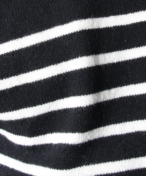 AMERICAN RAG CIE(アメリカンラグシー)の「AMERICAN RAG CIE ウールパネルボーダーニット / 109-AMG-M152-KN617(ニット/セーター・メンズ・ホワイト系その他/ブラック系その他・1/2)」の15枚目の写真