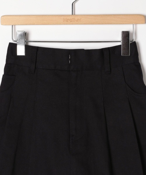 Heather（ヘザー）の「カツラギプリーツミニスカート　119110（スカート・レディース・ホワイト/ブラック・S/M）」の4枚目の写真